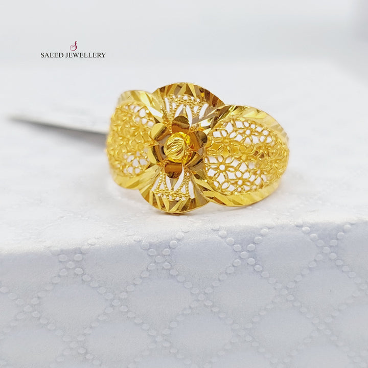 21K Gold Fancy Ring by Saeed Jewelry - Image 4