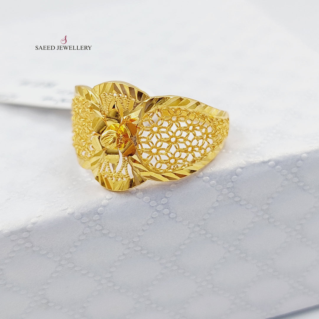 21K Gold Fancy Ring by Saeed Jewelry - Image 1