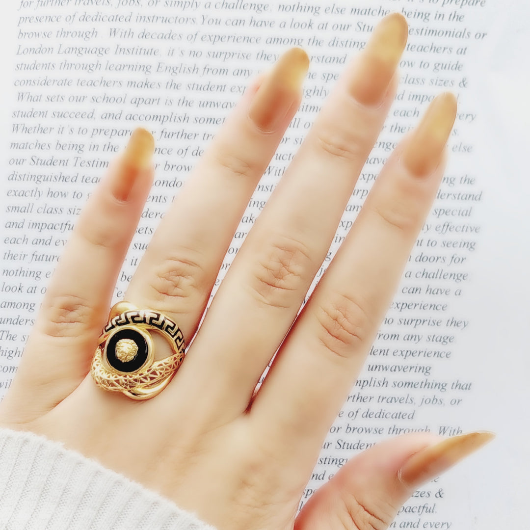 21K Gold Fancy Ring by Saeed Jewelry - Image 2