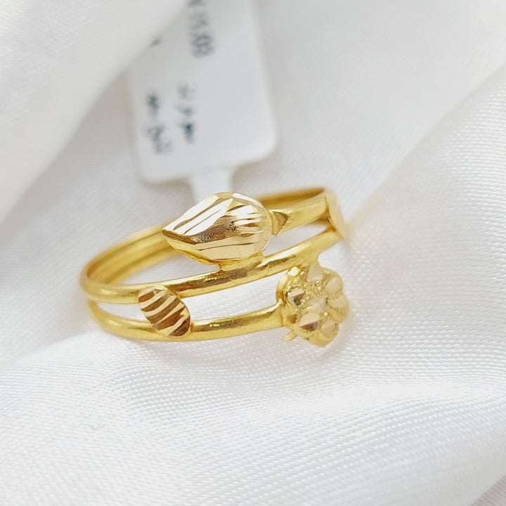 21K Gold Fancy Ring by Saeed Jewelry - Image 3