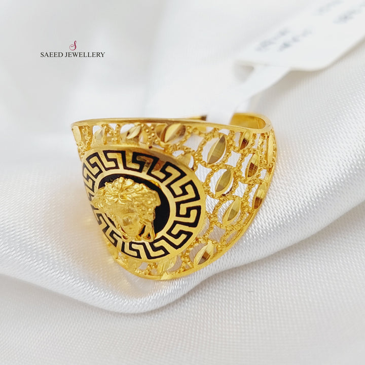 21K Gold Fancy Ring by Saeed Jewelry - Image 3