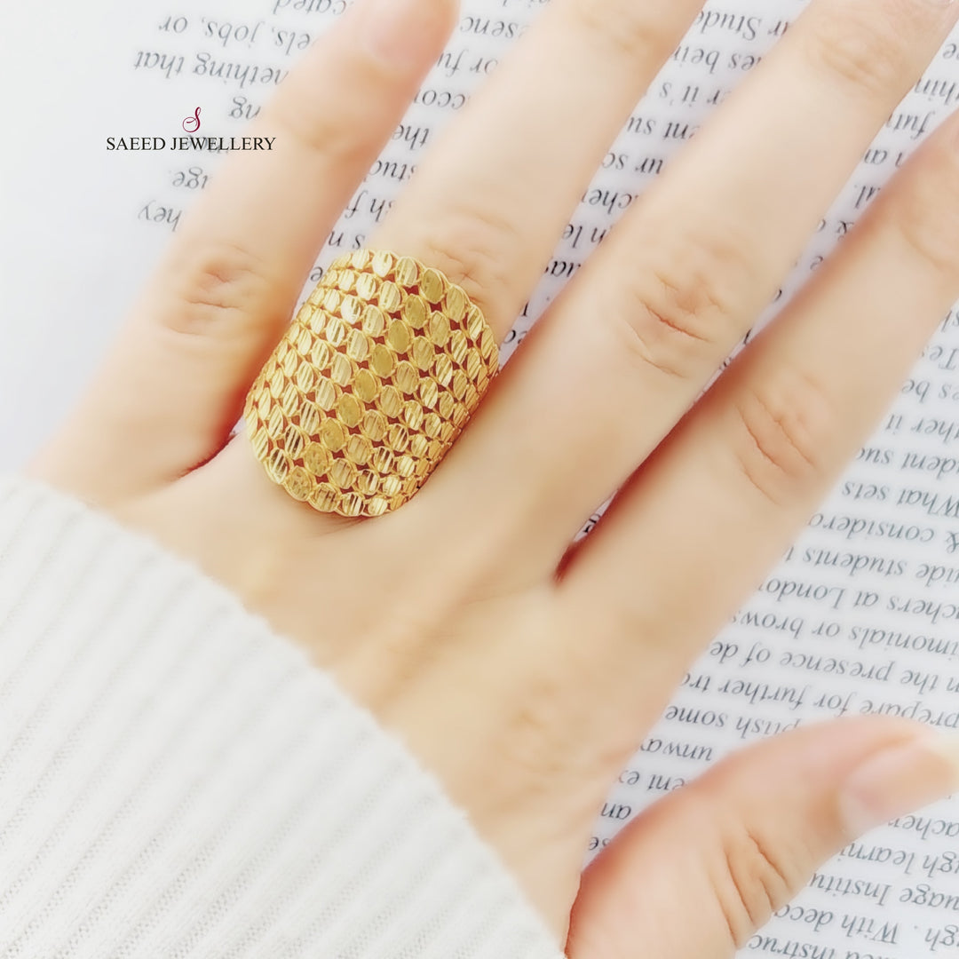 21K Gold Fancy Ring by Saeed Jewelry - Image 2