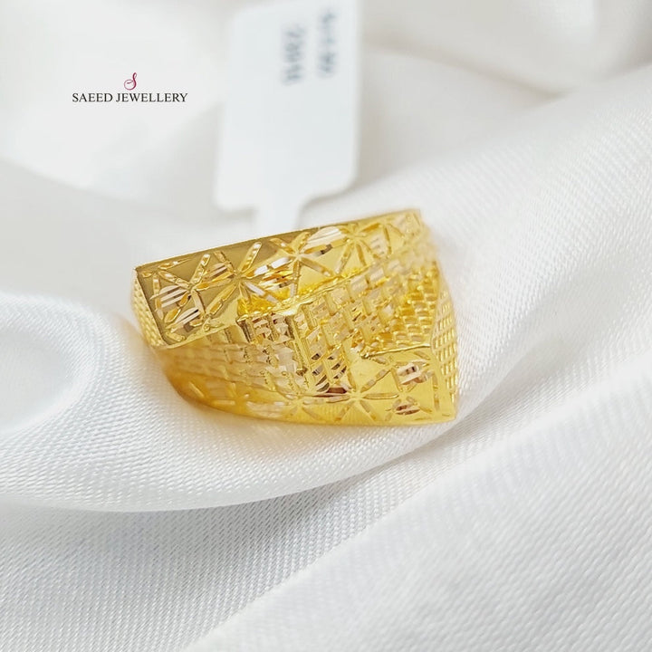 21K Gold Fancy Ring by Saeed Jewelry - Image 3