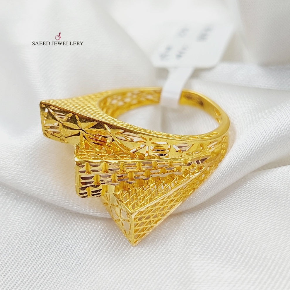 21K Gold Fancy Ring by Saeed Jewelry - Image 1