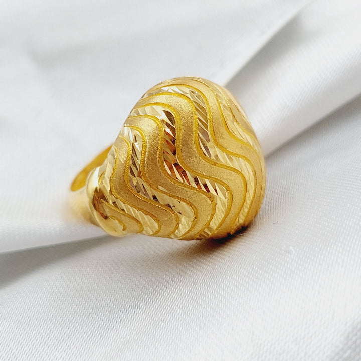 21K Gold Fancy Ring by Saeed Jewelry - Image 3