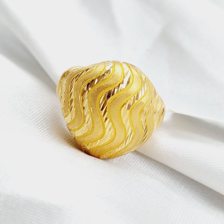 21K Gold Fancy Ring by Saeed Jewelry - Image 1