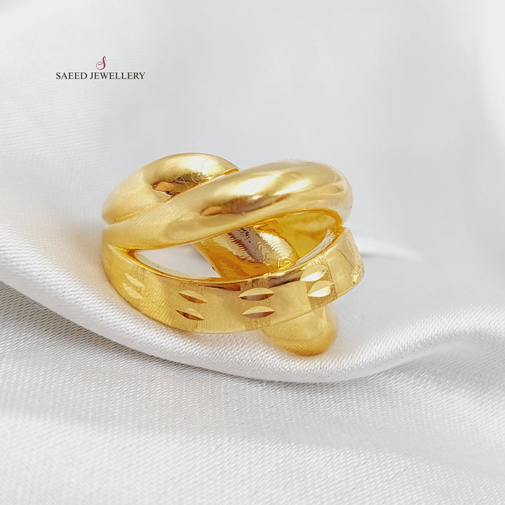 21K Gold Fancy Ring by Saeed Jewelry - Image 1