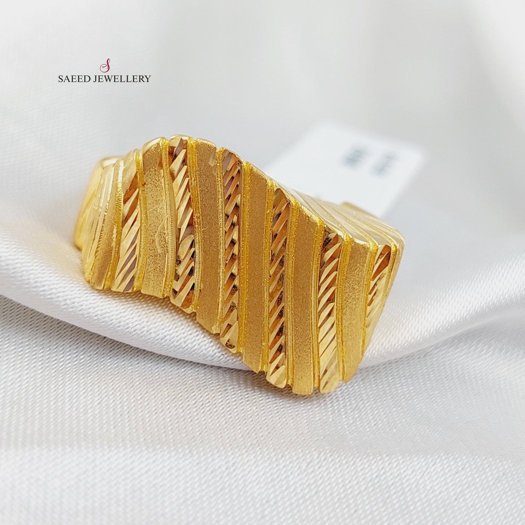 21K Gold Fancy Ring by Saeed Jewelry - Image 3