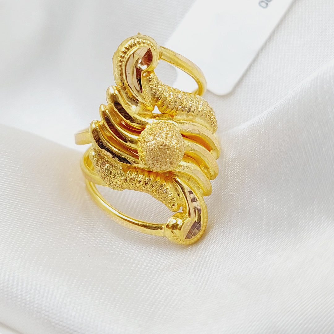 21K Gold Fancy Ring by Saeed Jewelry - Image 3