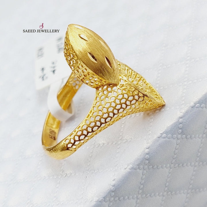 21K Gold Fancy Ring by Saeed Jewelry - Image 3