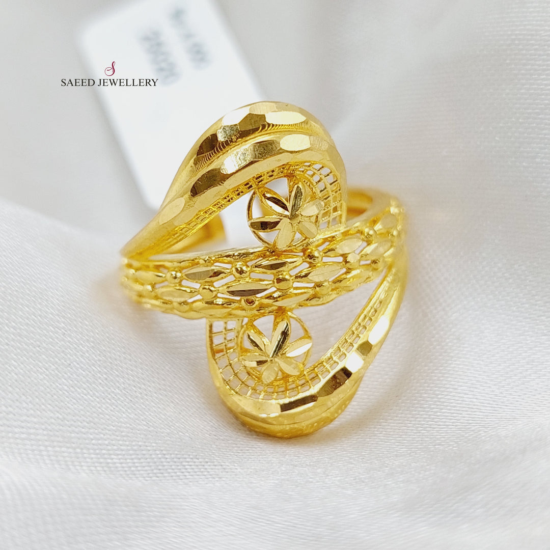 21K Gold Fancy Ring by Saeed Jewelry - Image 4