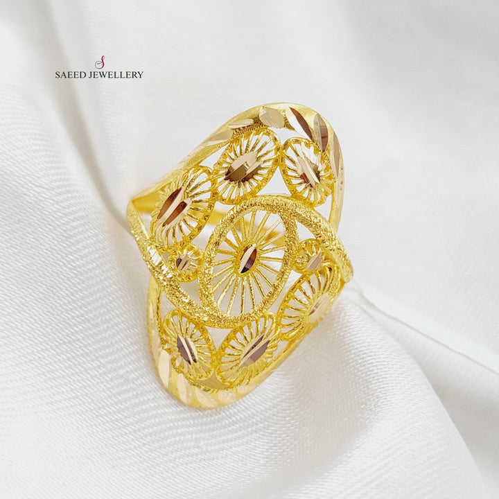 21K Gold Fancy Ring by Saeed Jewelry - Image 3