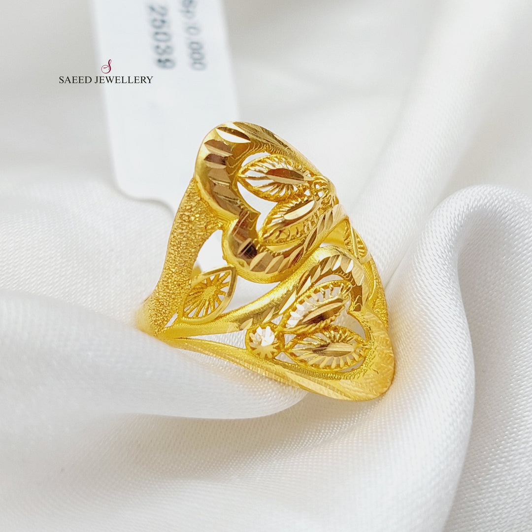 21K Gold Fancy Ring by Saeed Jewelry - Image 3