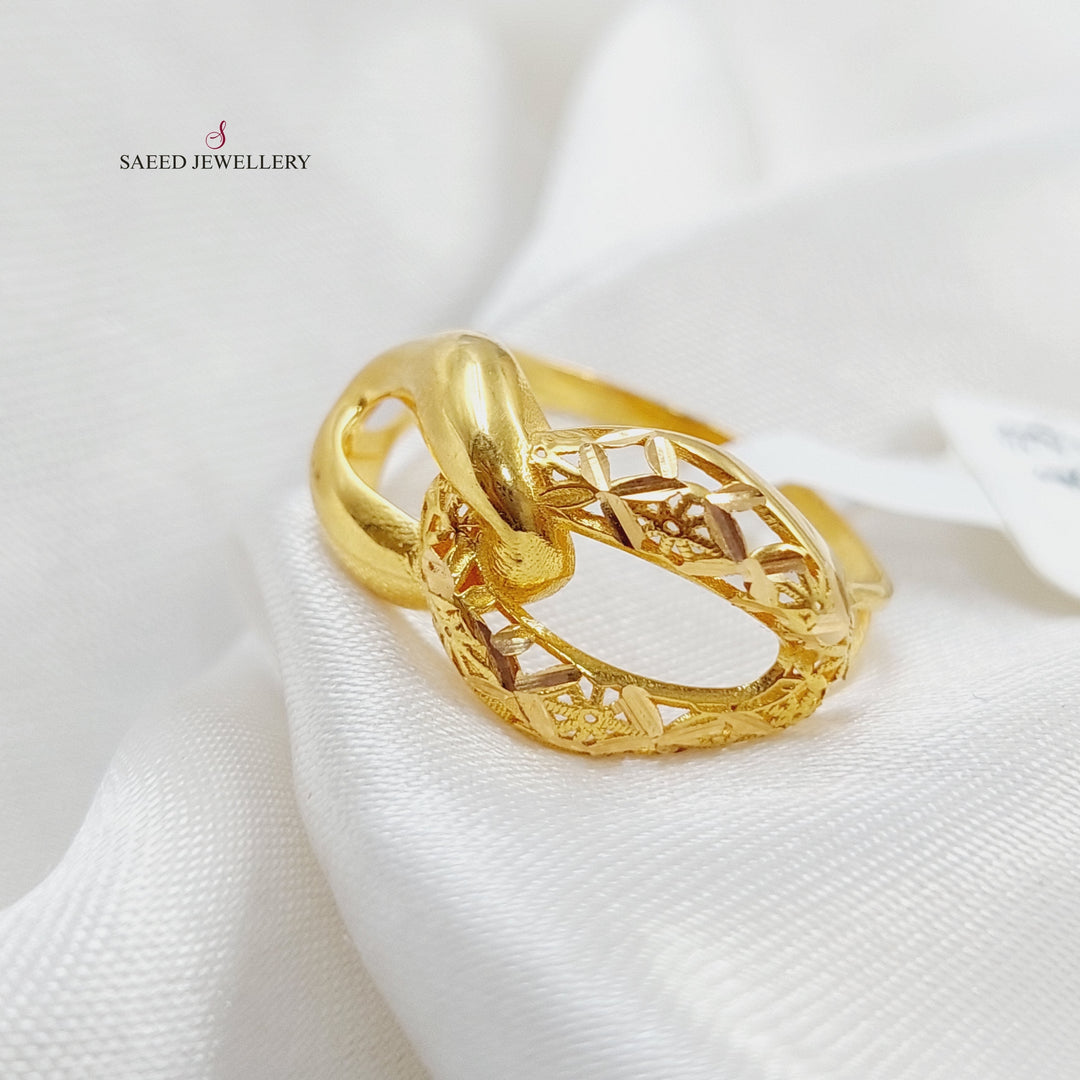 21K Gold Fancy Ring by Saeed Jewelry - Image 1