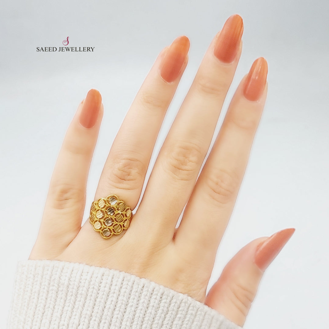 21K Gold Fancy Ring by Saeed Jewelry - Image 2