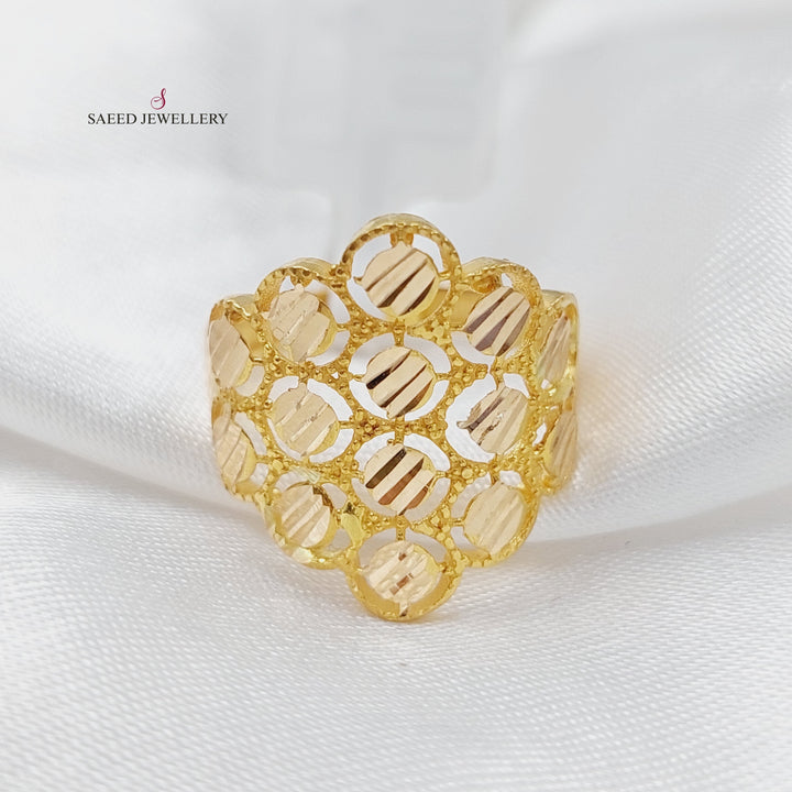 21K Gold Fancy Ring by Saeed Jewelry - Image 3