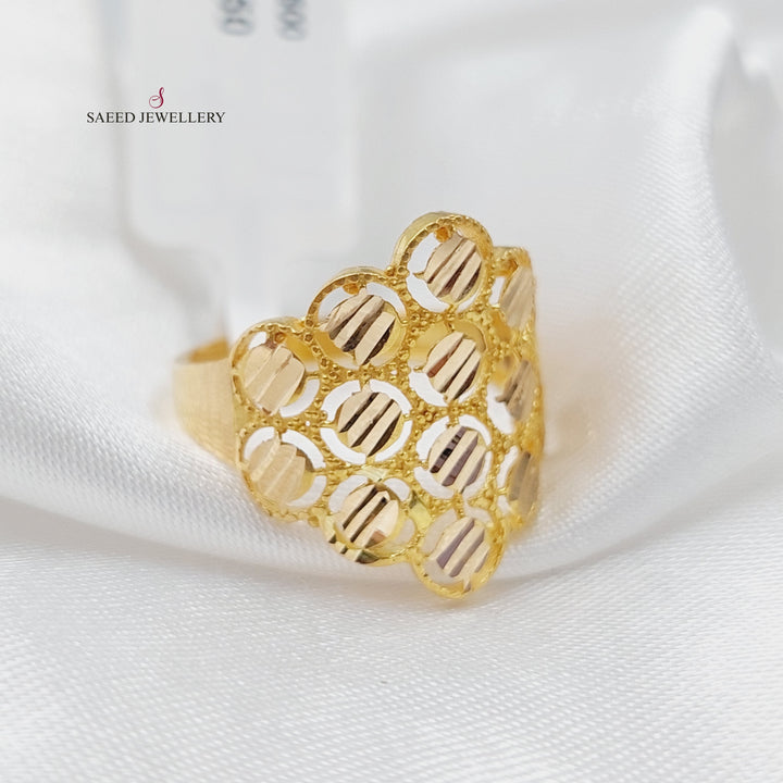 21K Gold Fancy Ring by Saeed Jewelry - Image 4