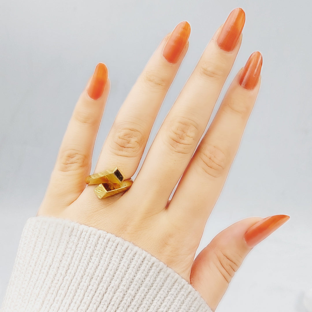 21K Gold Fancy Ring by Saeed Jewelry - Image 3