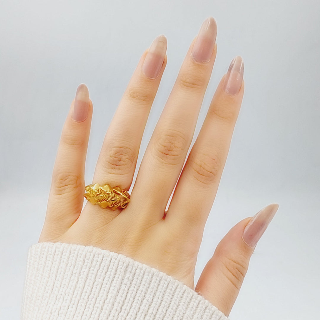 21K Gold Fancy Ring by Saeed Jewelry - Image 2