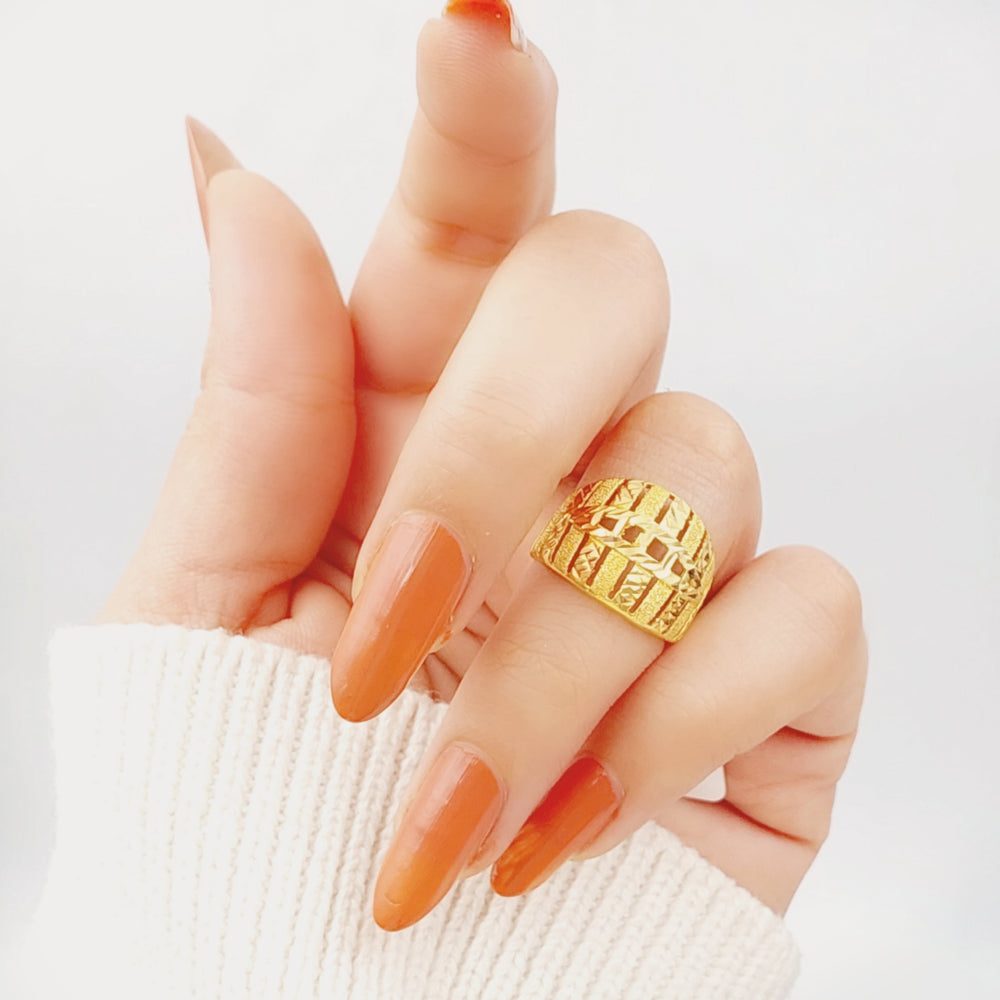 21K Gold Fancy Ring by Saeed Jewelry - Image 2