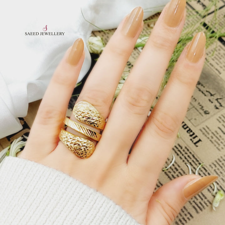 21K Gold Fancy Ring by Saeed Jewelry - Image 2