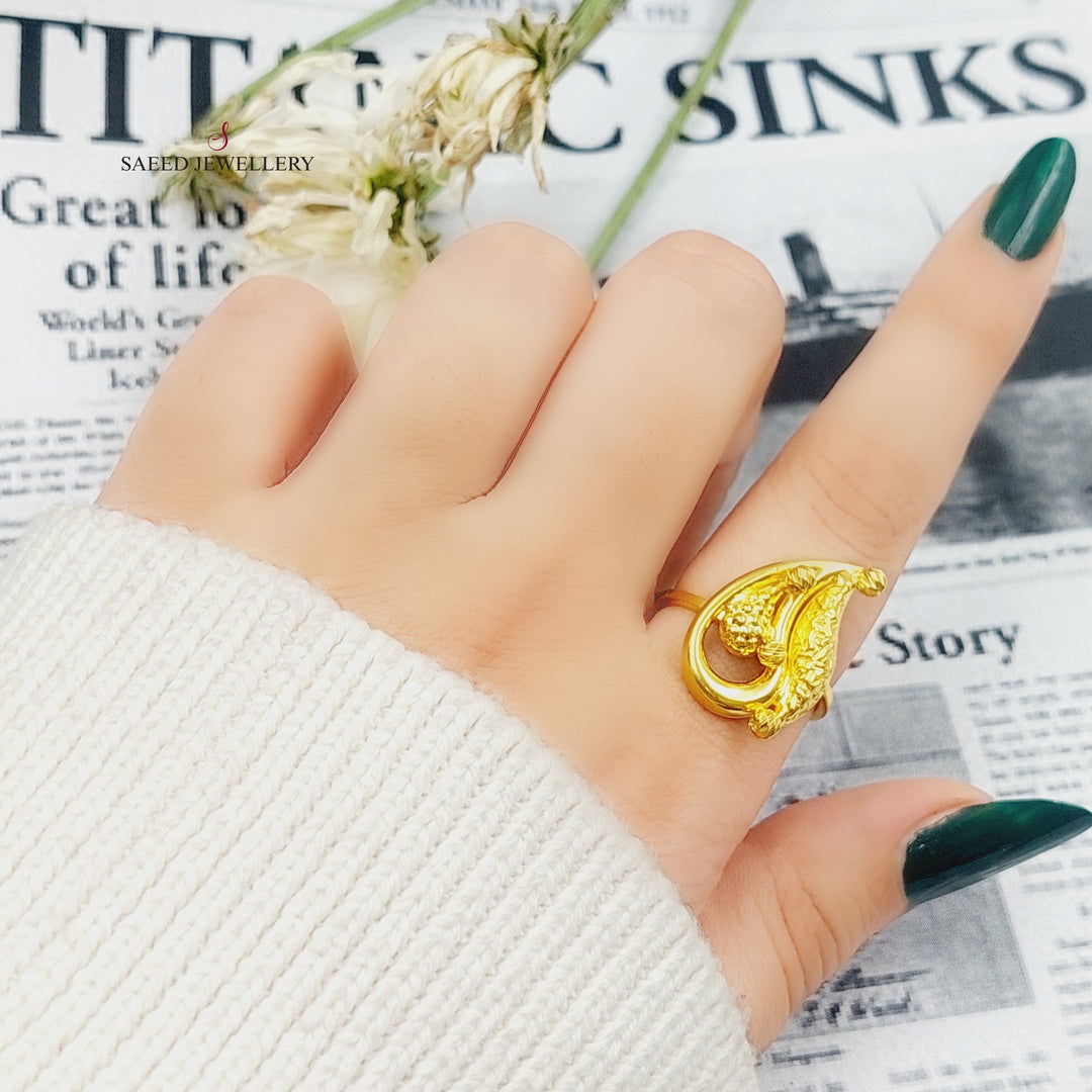 21K Gold Fancy Ring by Saeed Jewelry - Image 2