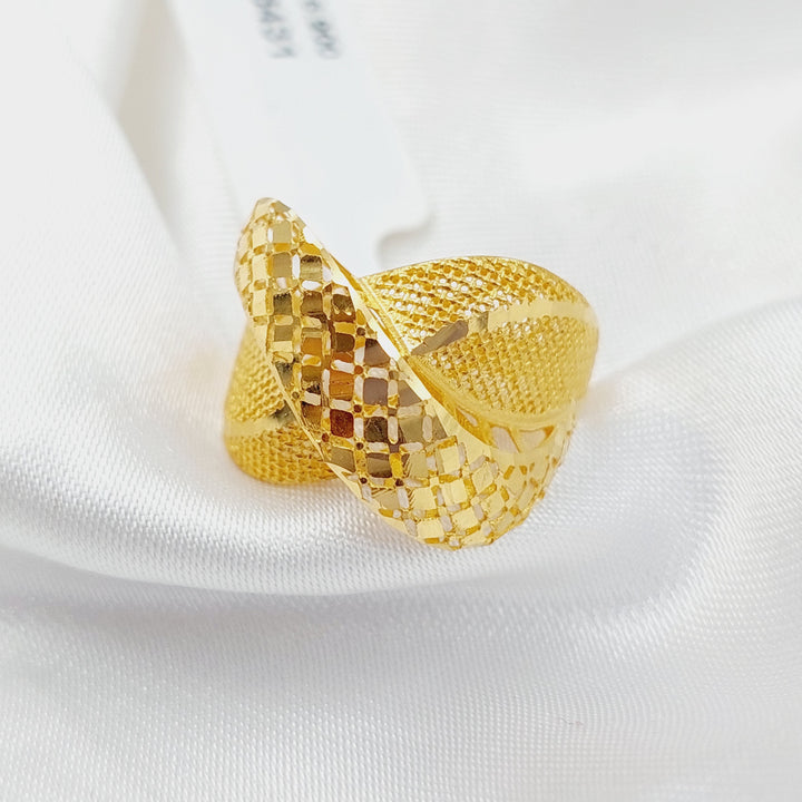 21K Gold Fancy Ring by Saeed Jewelry - Image 3