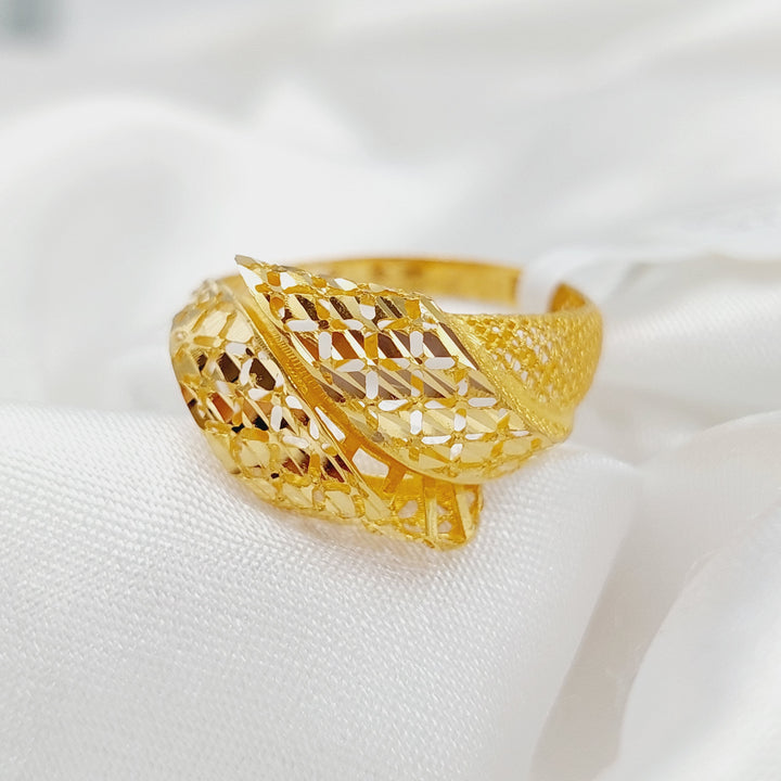 21K Gold Fancy Ring by Saeed Jewelry - Image 3