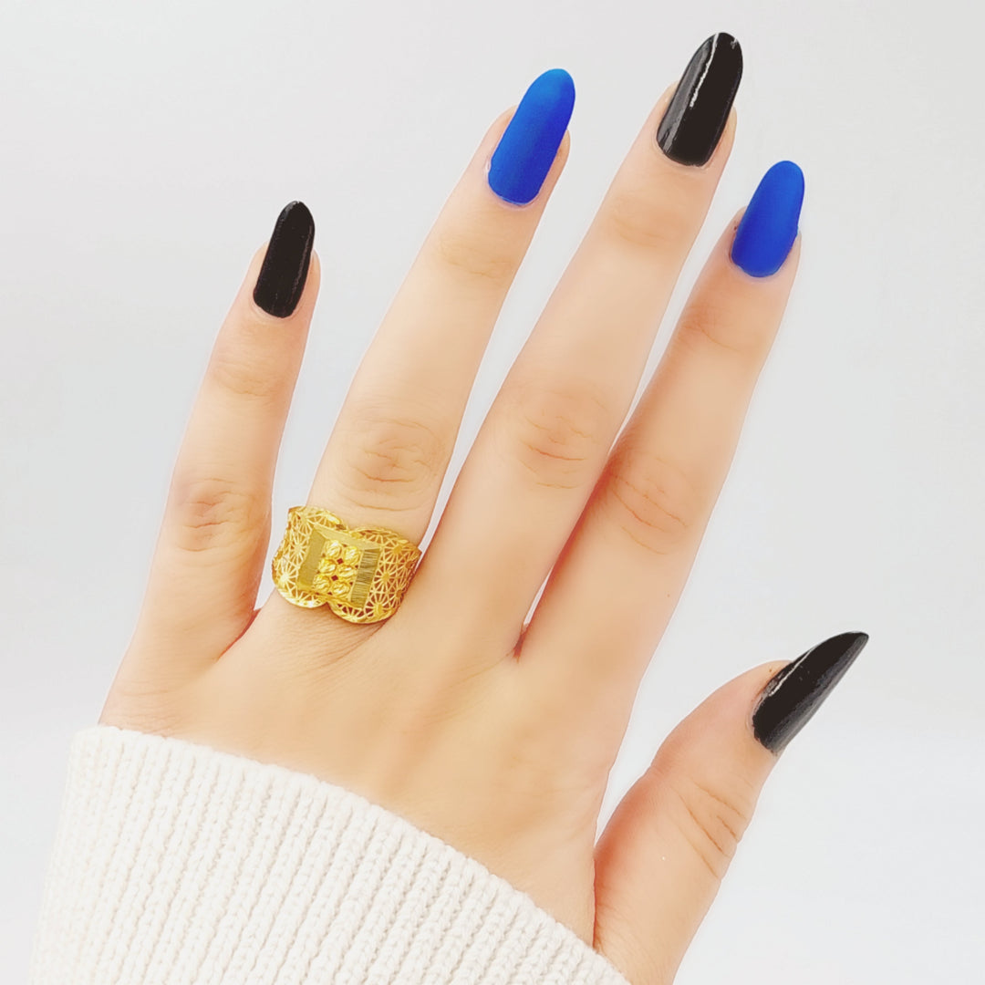 21K Gold Fancy Ring by Saeed Jewelry - Image 1