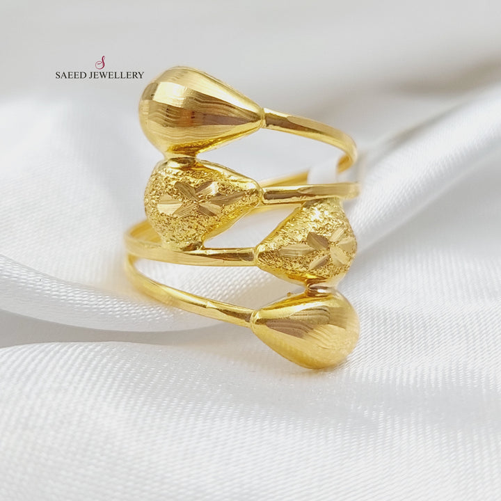 21K Gold Fancy Ring by Saeed Jewelry - Image 2