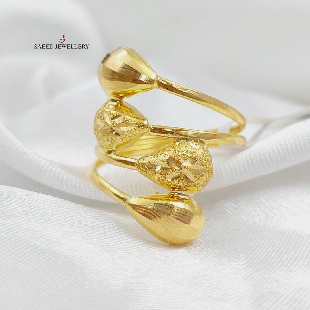 21K Gold Fancy Ring by Saeed Jewelry - Image 3