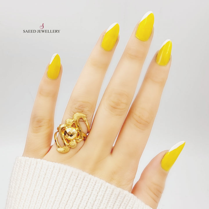 21K Gold Fancy Ring by Saeed Jewelry - Image 2