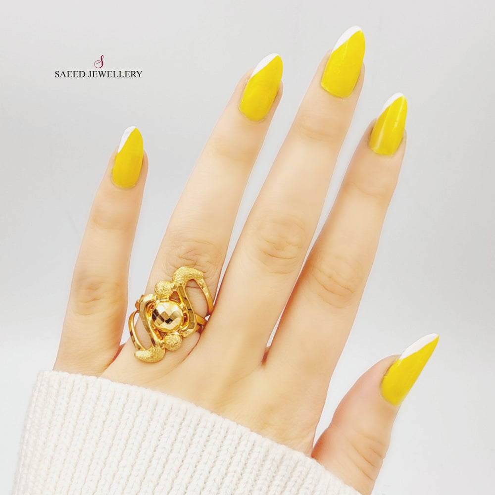 21K Gold Fancy Ring by Saeed Jewelry - Image 2