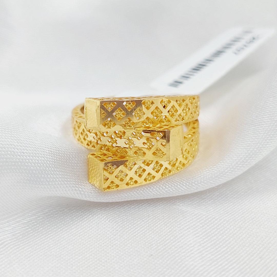 21K Gold Fancy Ring by Saeed Jewelry - Image 3