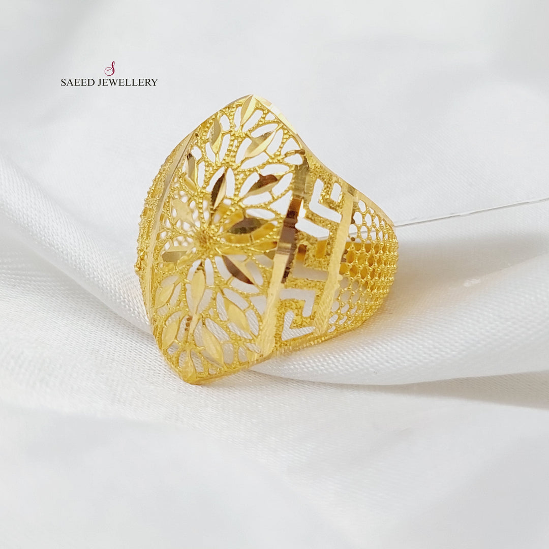 21K Gold Fancy Ring by Saeed Jewelry - Image 3