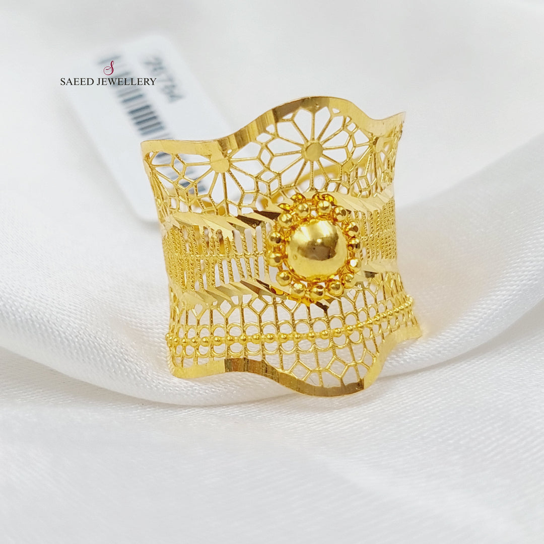 21K Gold Fancy Ring by Saeed Jewelry - Image 4