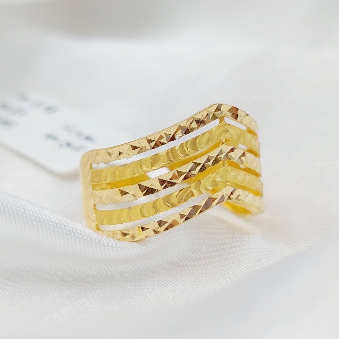 21K Gold Fancy Ring by Saeed Jewelry - Image 3