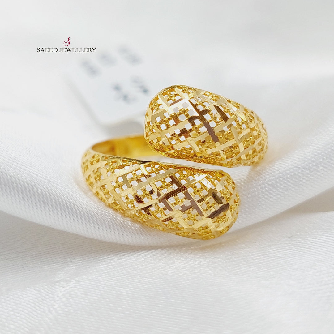 21K Gold Fancy Ring by Saeed Jewelry - Image 2