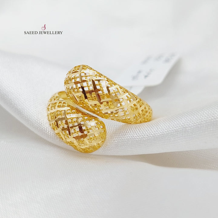 21K Gold Fancy Ring by Saeed Jewelry - Image 3