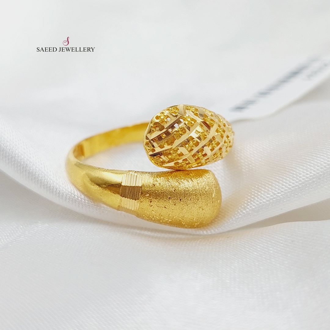 21K Gold Fancy Ring by Saeed Jewelry - Image 3