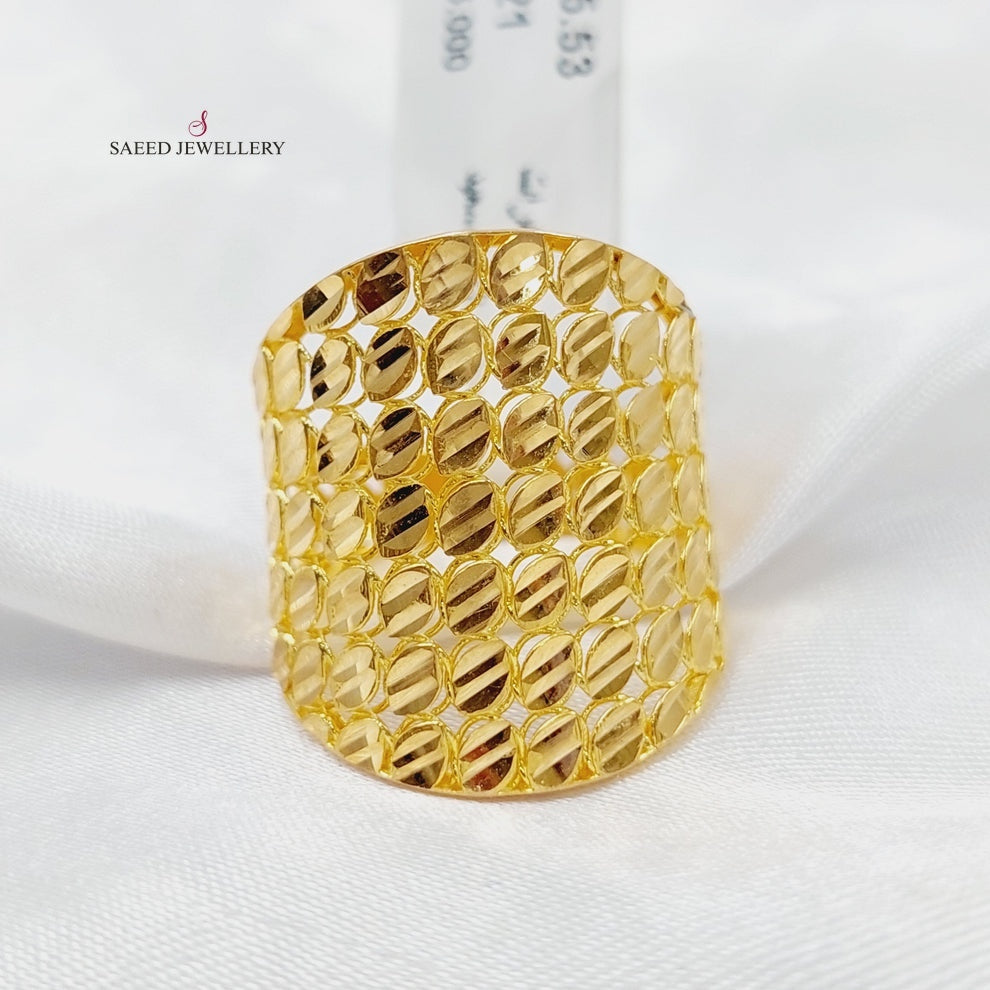 21K Gold Fancy Ring by Saeed Jewelry - Image 1