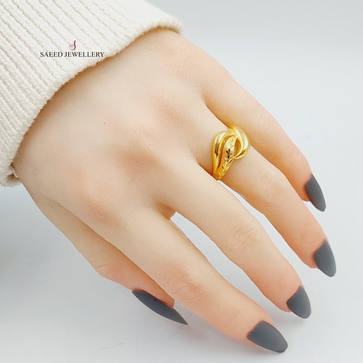 21K Gold Fancy Ring by Saeed Jewelry - Image 2