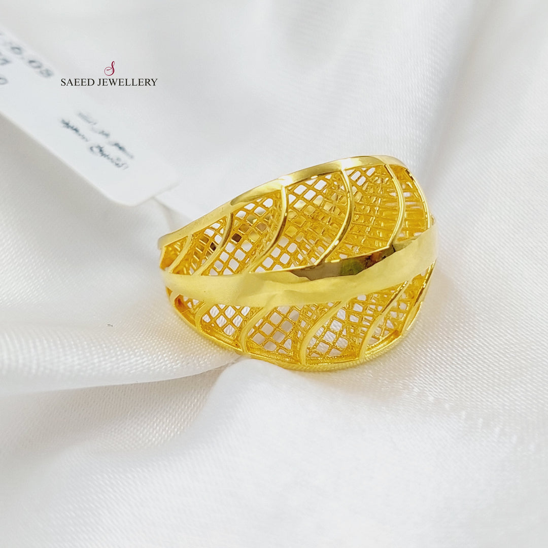 21K Gold Fancy Ring by Saeed Jewelry - Image 3