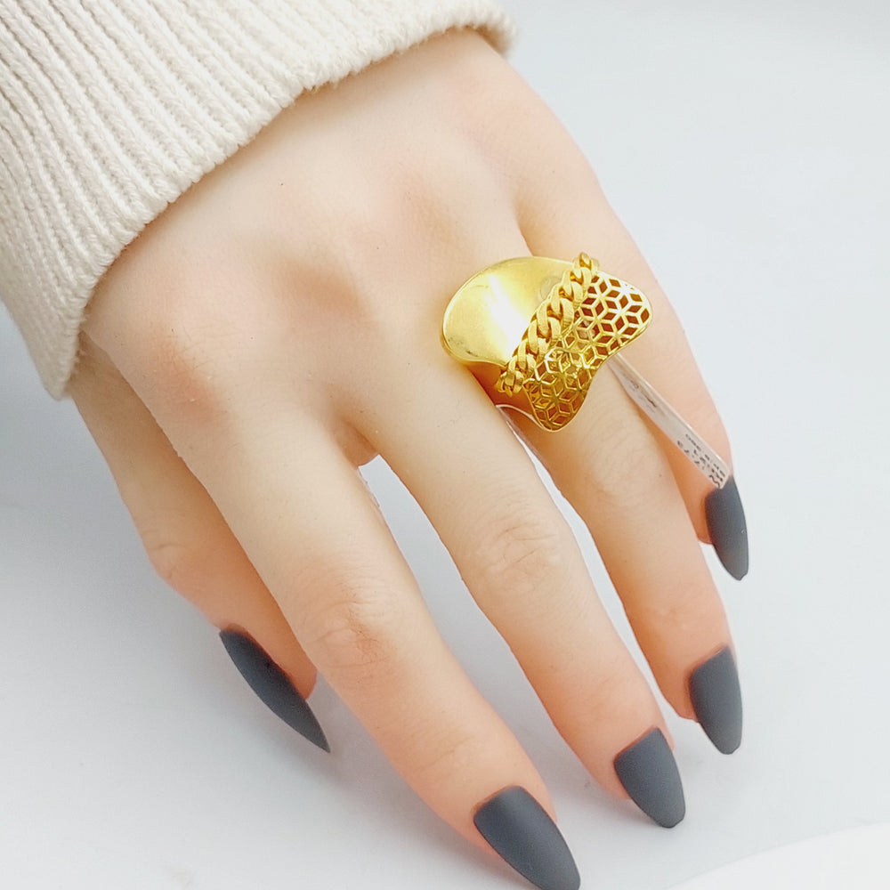 21K Gold Fancy Ring by Saeed Jewelry - Image 2