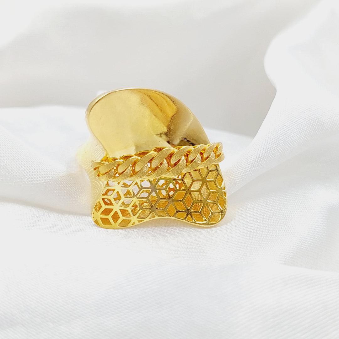 21K Gold Fancy Ring by Saeed Jewelry - Image 3