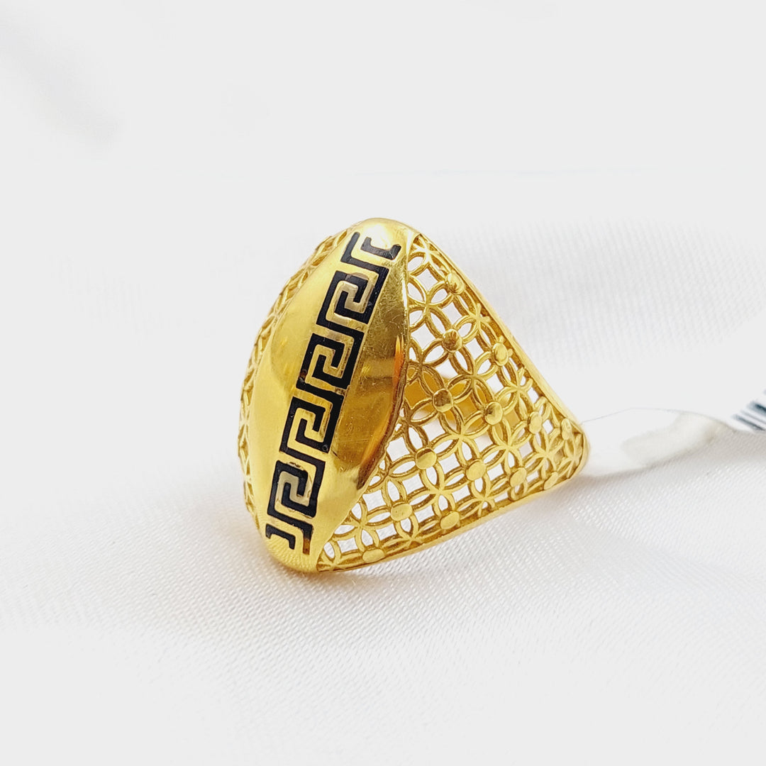 21K Gold Fancy Ring by Saeed Jewelry - Image 1