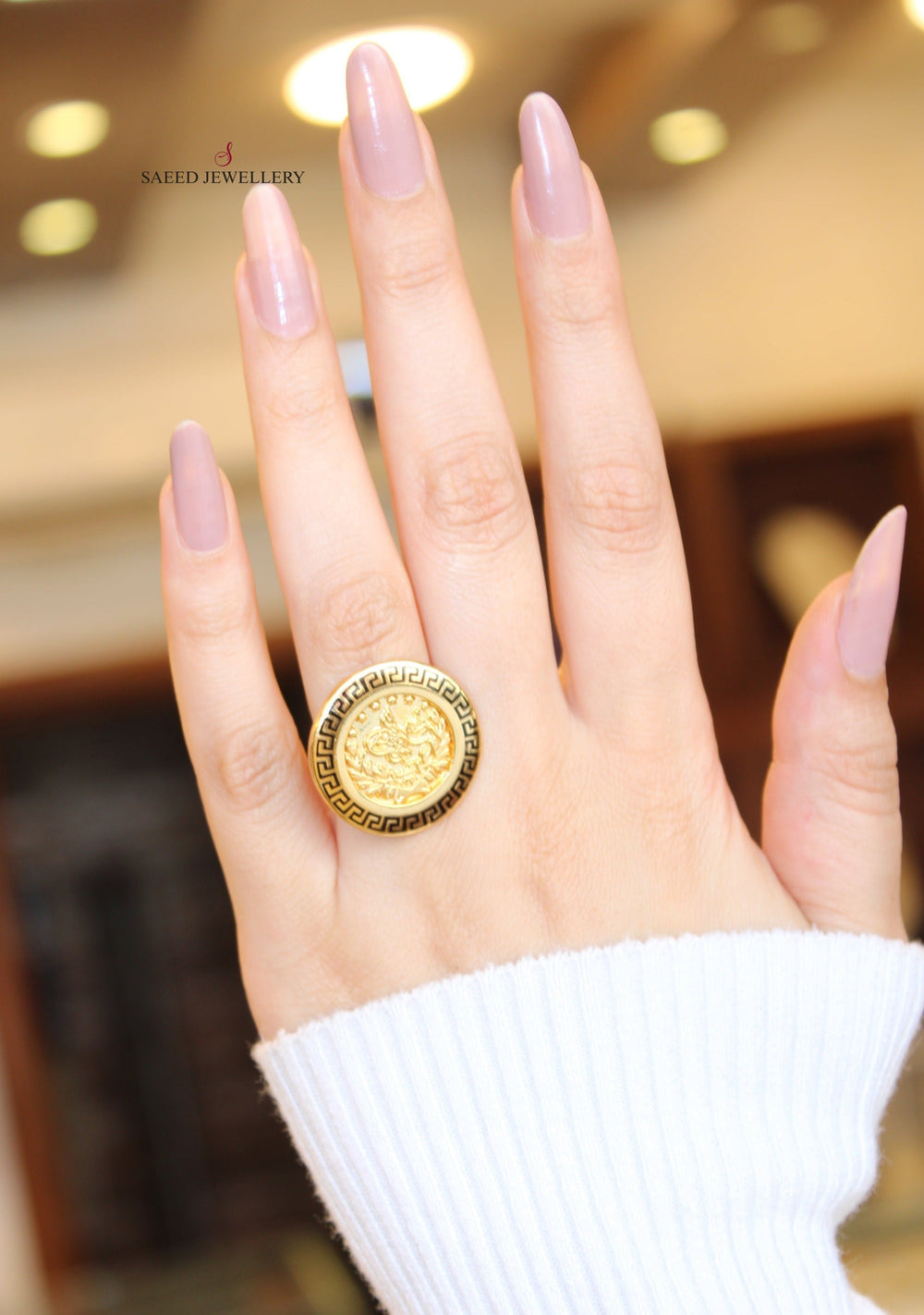 21K Gold Fancy Ring by Saeed Jewelry - Image 2