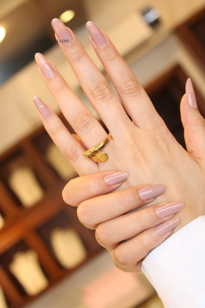 21K Gold Fancy Ring by Saeed Jewelry - Image 5