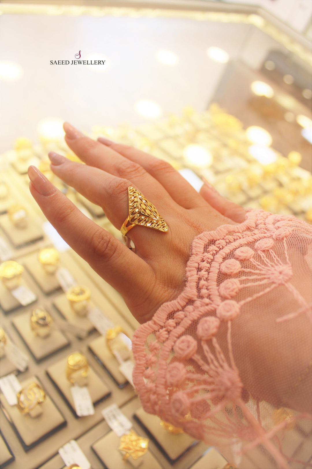 21K Gold Fancy Ring by Saeed Jewelry - Image 6