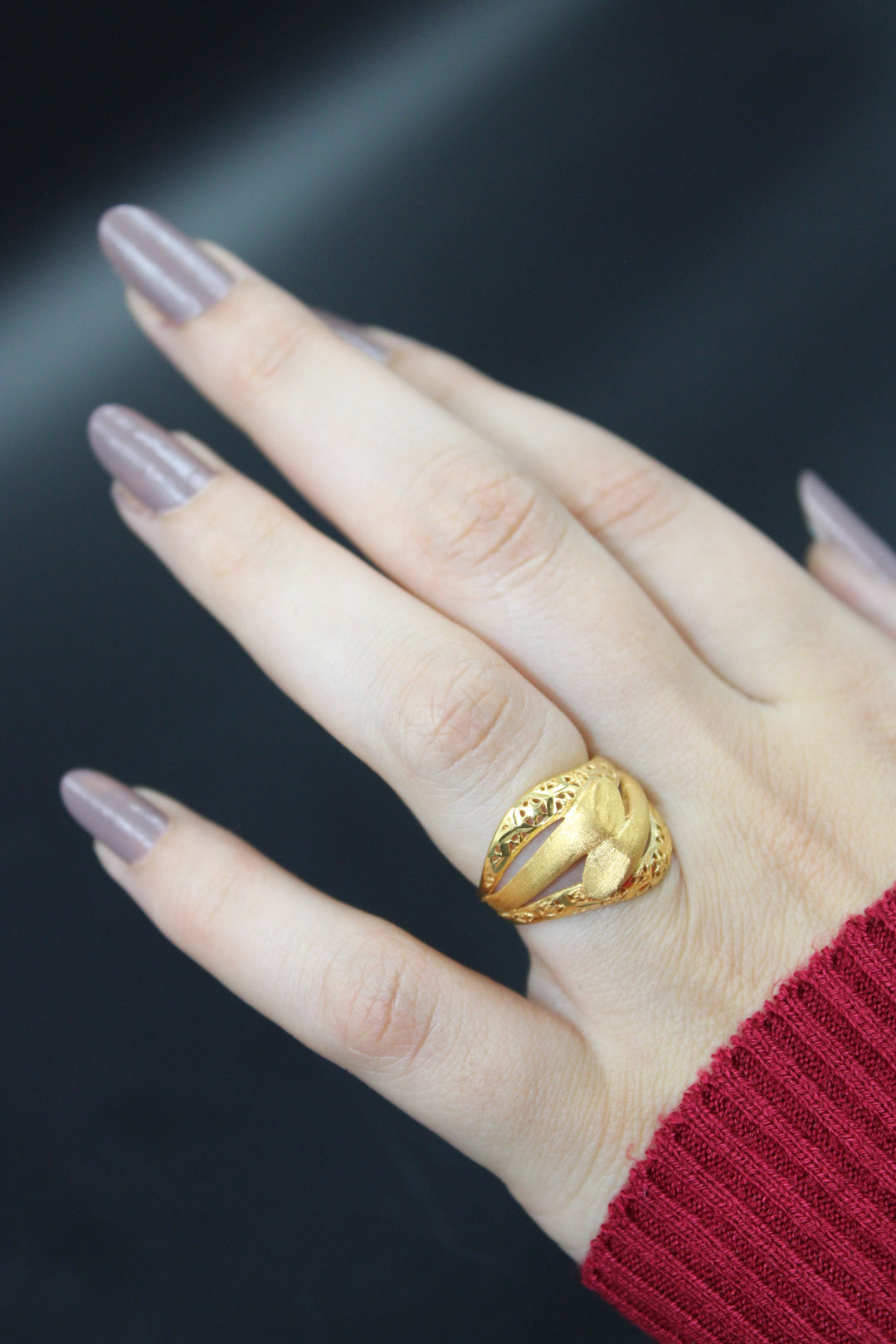 21K Gold Fancy Ring by Saeed Jewelry - Image 2